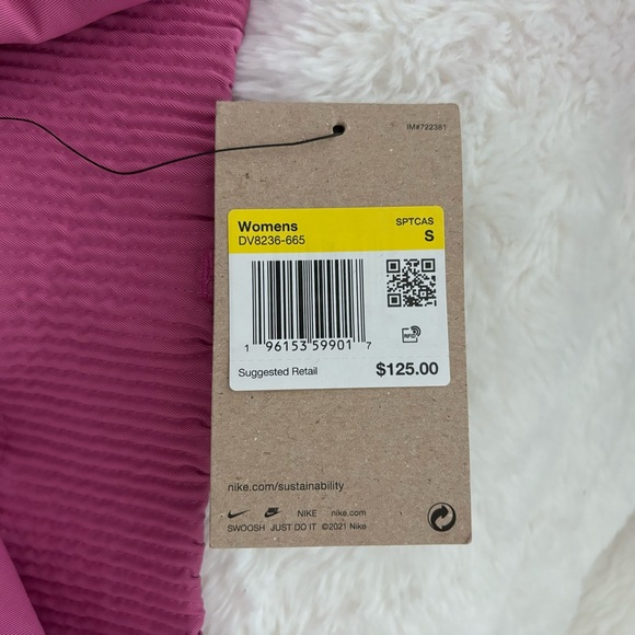 Nike Sportswear Dri-fit Tech Pack High Waist Joggers in Cosmic Fuchsia Small NEW - Picture 12 of 13